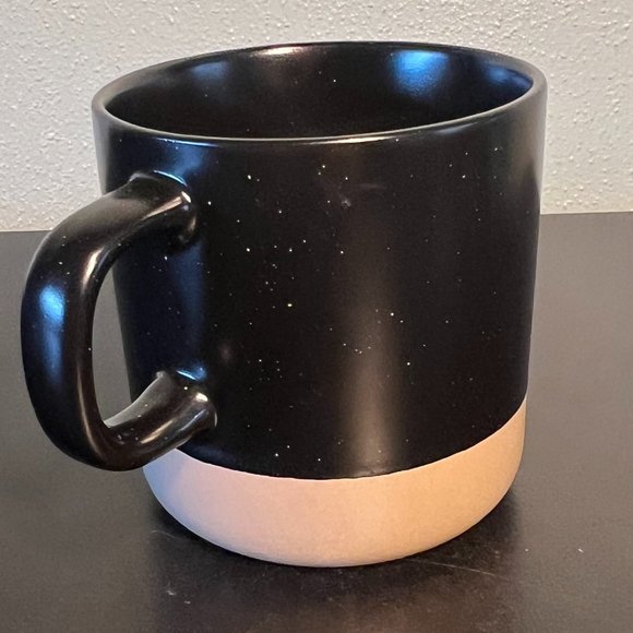 Kolkata Chai Co. Black Pottery Mug Awan Kara TOP TEA IN TOWN Mug ~ Manhattan NY - Picture 2 of 7